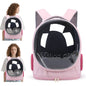 Pet Backpack for Cats, Featuring a Transparent Space Capsule Design, Safety Hook, And Breathable Material. Ideal for Small Dogs And for cats, Perfect for Travel, Hiking, Walking, And Camping. A Must-Have Accessory for Cat Own