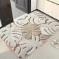 1pc Tropical Style Carved Leaf Pattern Doormat, Bath Mat, Non-Slip Bath Rug, Modern Home Decor Carpet, Bathtub Edge Mat