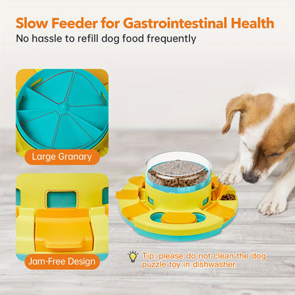 Dog Puzzle Toys Slow Feeder - Treat Dispenser for Large Dogs - Interactive Dog Toys Treat Dispenser - for IQ Training - Dog Treat Puzzle for and Medium Dogs - Improve Your Dog's Intelligence