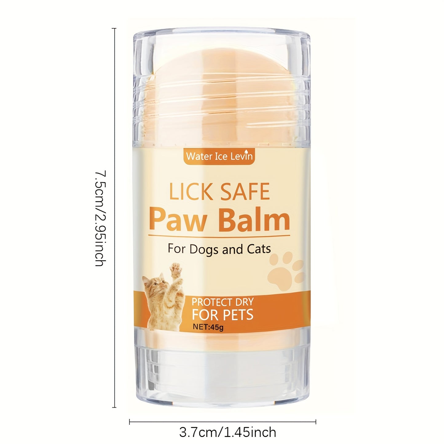 Pet Paw Care Cream with Shea Butter & Coconut Oil, Plant-Based Ingredients, Gentle Hydration for  Paws, 45g