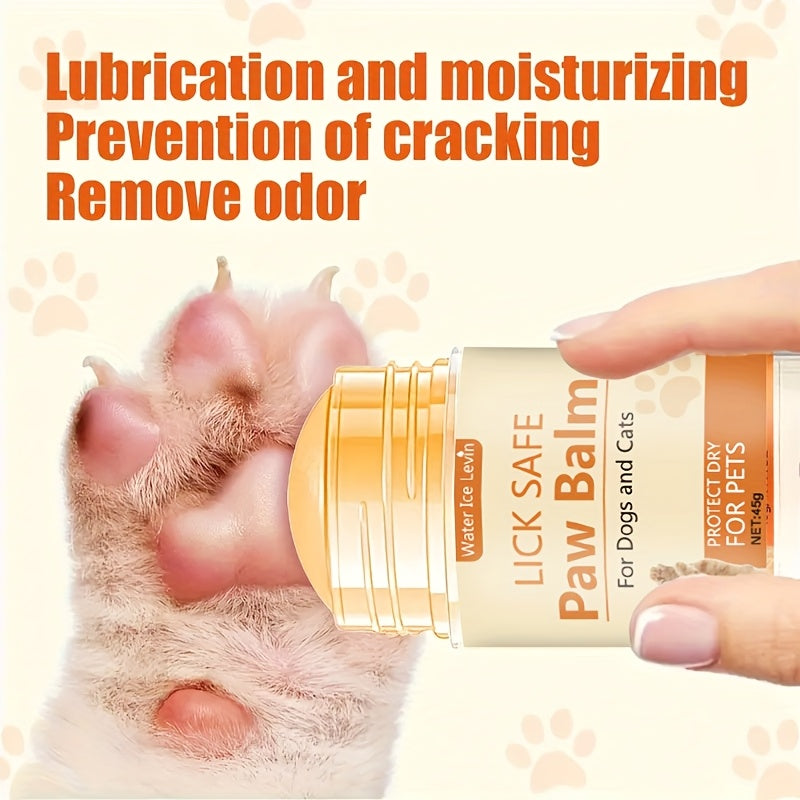 Pet Paw Care Cream with Shea Butter & Coconut Oil, Plant-Based Ingredients, Gentle Hydration for  Paws, 45g