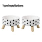 A Set of Two Vibrant Polka Dot Pet Dishes, Fashionable And Chic, Featuring Elevated Neck Support for Cats, Suitable for Feeding, And Collapsible Bowls for Dogs