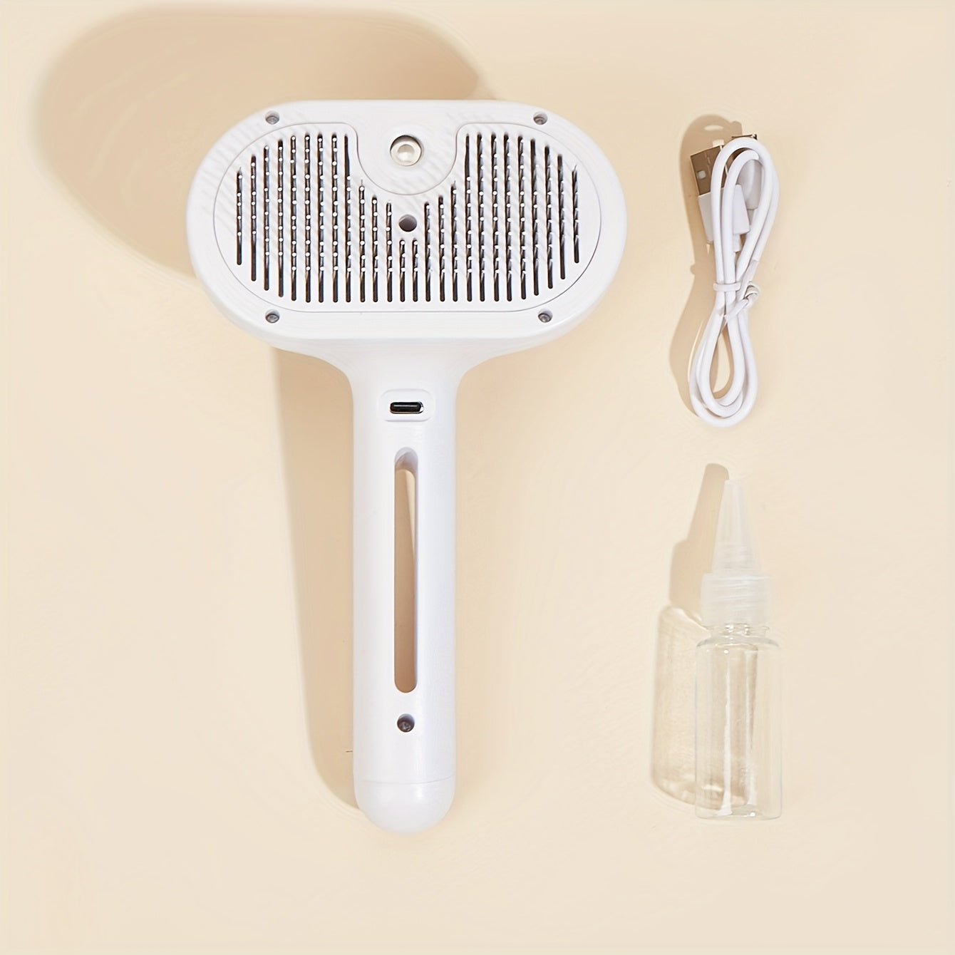 3-In-1 Cat Steam Brush, Equipped with Steam And Release Buttons, Suitable for Removing And Shedding Indoor Pet Dog Hair