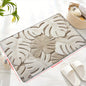 1pc Tropical Style Carved Leaf Pattern Doormat, Bath Mat, Non-Slip Bath Rug, Modern Home Decor Carpet, Bathtub Edge Mat