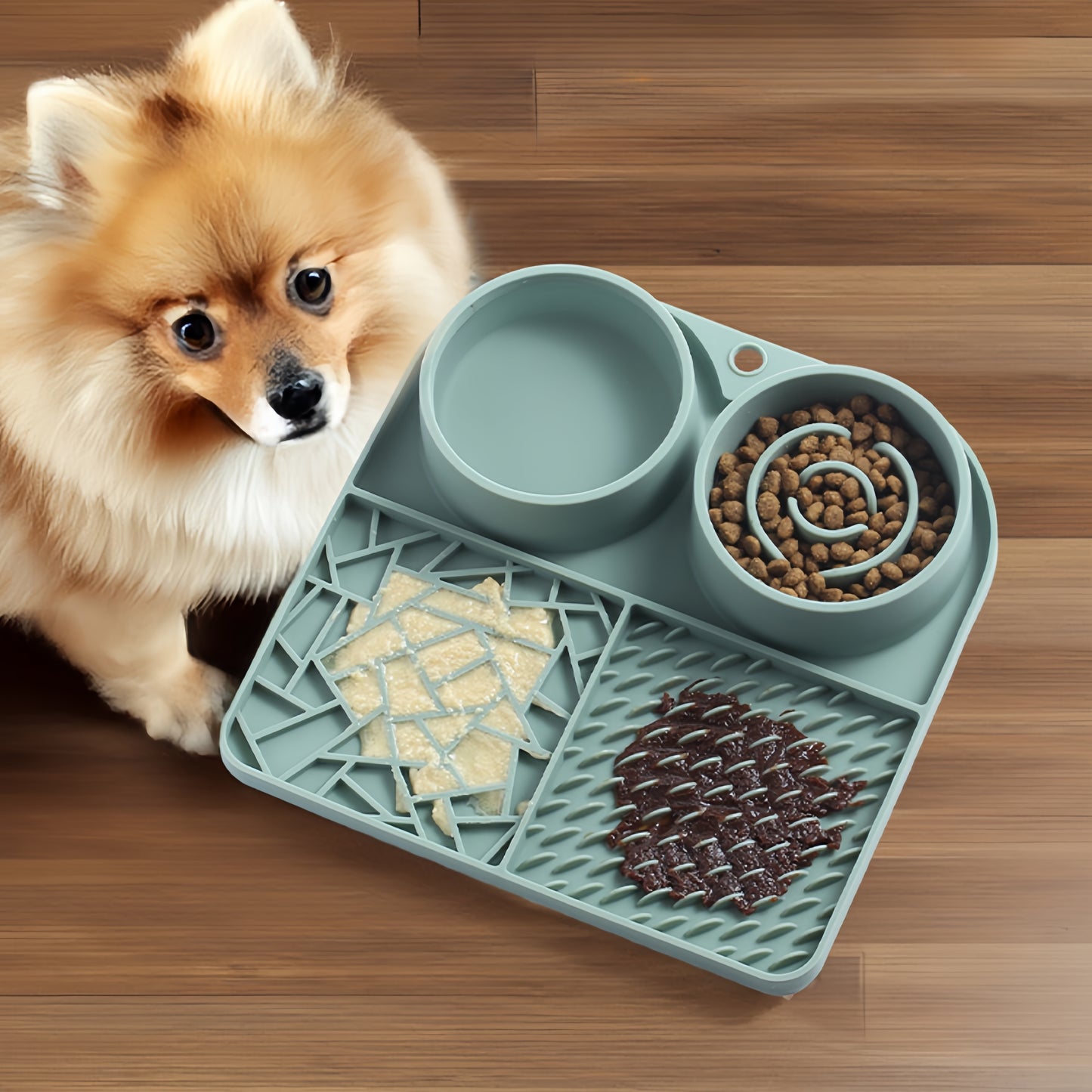 A Silicone Slow Feeder, a Multifunctional Slow Bowl for And Water, Portable Non-Slip Bowls for Cats And Dogs