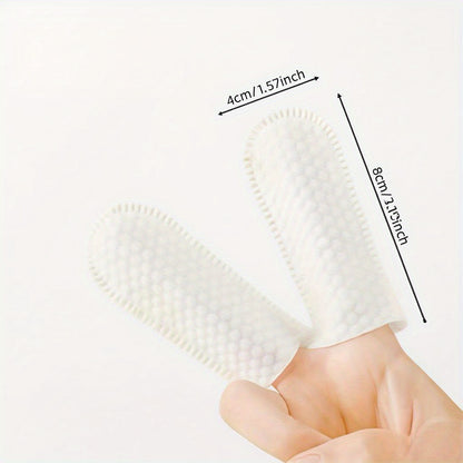 40/80pcs Pet Cleaning Finger Cots - Disposable Finger Cots for Dogs and Cats, Tartar Removal, Ear Cleaning, Essential for Fresh Breath
