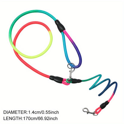 Reflective Dog Leash - Hands-Free Freedom for Hiking, Walking & Running - Fully Adjustable Crossbody Bungee Leash with Premium Shock Absorption - Comfort for Both You and Your Small or Large Pup
