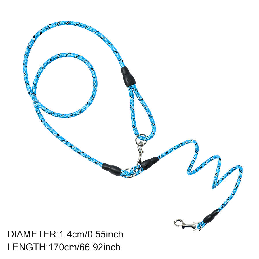 Reflective Dog Leash - Hands-Free Freedom for Hiking, Walking & Running - Fully Adjustable Crossbody Bungee Leash with Premium Shock Absorption - Comfort for Both You and Your Small or Large Pup