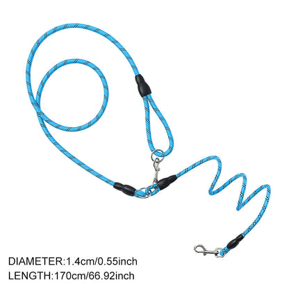 Reflective Dog Leash - Hands-Free Freedom for Hiking, Walking & Running - Fully Adjustable Crossbody Bungee Leash with Premium Shock Absorption - Comfort for Both You and Your Small or Large Pup