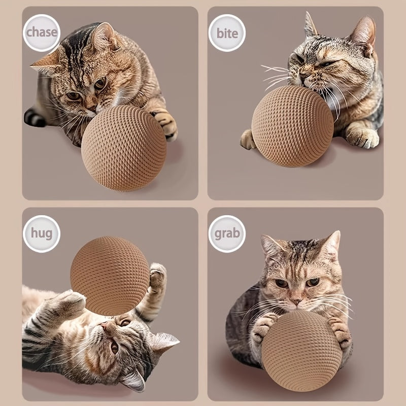 1 Large Oversized Cat Toy with Hanging Ball - Sturdy Cardboard Self-Play Teething Kitten Activity, Interactive Paw Exercise Ball Suitable for Cats, Play & Mental Stimulation