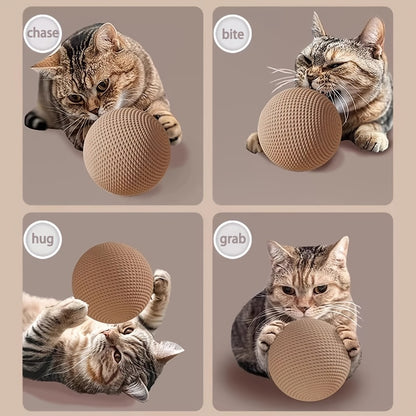 1 Large Oversized Cat Toy with Hanging Ball - Sturdy Cardboard Self-Play Teething Kitten Activity, Interactive Paw Exercise Ball Suitable for Cats, Play & Mental Stimulation