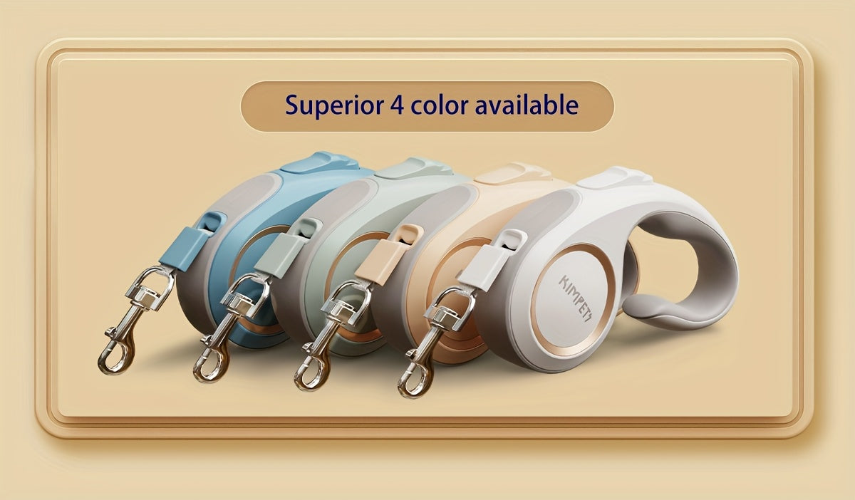 360° Tangle-Free Superior Appearance Retractable Dog Leash, One Key Lock/unlock Dog Chain, C-shaped Handle Ergonomic Design Dog Rope, 16ft pet dog leash