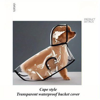 Transparent Raincoats for Large Pet Dogs, Golden Retrievers, Labradors, Multi-sided Shepherds, Large Dog Clothes, Pet Clothing, Pet Capes