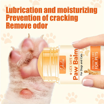 Pet Paw Balm - Soothes and Relieves Dry, Cracked & Damaged Paws - Moisturizer & Protection for Dog Feet & Foot Pads