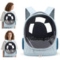 Pet Backpack for Cats, Featuring a Transparent Space Capsule Design, Safety Hook, And Breathable Material. Ideal for Small Dogs And for cats, Perfect for Travel, Hiking, Walking, And Camping. A Must-Have Accessory for Cat Own