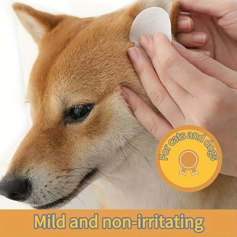 130 Count Aloe-Infused Pet Wipes for Dogs & Cats – Gentle Moisturizing Ear Cleaner & Eye Tear Stain Remover, Fragrance-Free Hypoallergenic Wipes, No Irritation, Soothes Dryness & Inflammation, All Breeds & Sizes, Pet Hygien