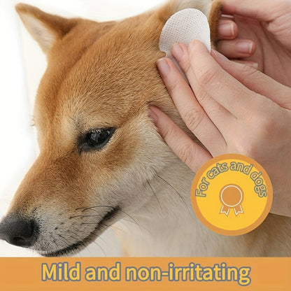 130 Count Aloe-Infused Pet Wipes for Dogs & Cats – Gentle Moisturizing Ear Cleaner & Eye Tear Stain Remover, Fragrance-Free Hypoallergenic Wipes, No Irritation, Soothes Dryness & Inflammation, All Breeds & Sizes, Pet Hygien