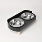 [Non-Slip Dual Bowl] 2-in-1 Cat Feeder & Water Dispenser - Stainless Steel Non-Slip Dual Bowl, Easy-Clean Pet Food & Water Dispenser with Cute Cat Design, Multiple Colors for Healthy Cat Diet, Cat Feeder And Water Dispenser,