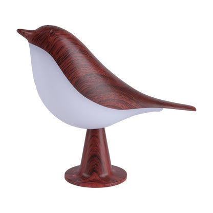 A Charming Little Bird LED Bedside Lamp with Three Adjustable Settings, an Artistic Night Light That Is Rechargeable And Touch-Controlled, a Magpie Bird Night Light in Maple Leaf Color, Perfect As a Holiday Gift