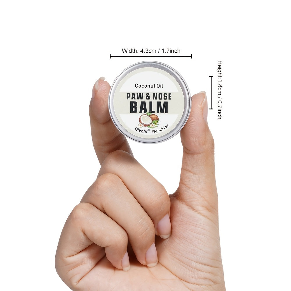 [Paw Care Essential] OIVOLII Nourishing Paw Cream for Dogs - Fast-Acting, Long-Lasting Protection, Prevents Cracked Paws & Nose, Safe for Sensitive Light Beige, Easy Application, Ideal for Running, Walking, Hot/Cold Weather -