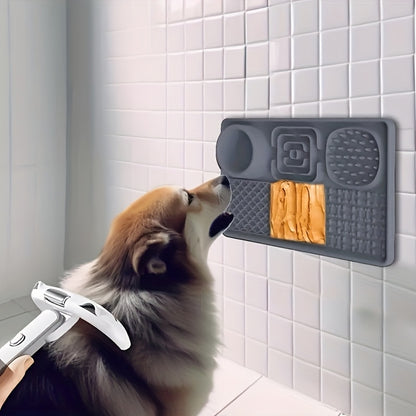 E52 Powerful Suction Cup | 6-In-1 Multifunctional Pet Slow Feeding Lick Mat - Alleviates Anxiety And Promotes Health