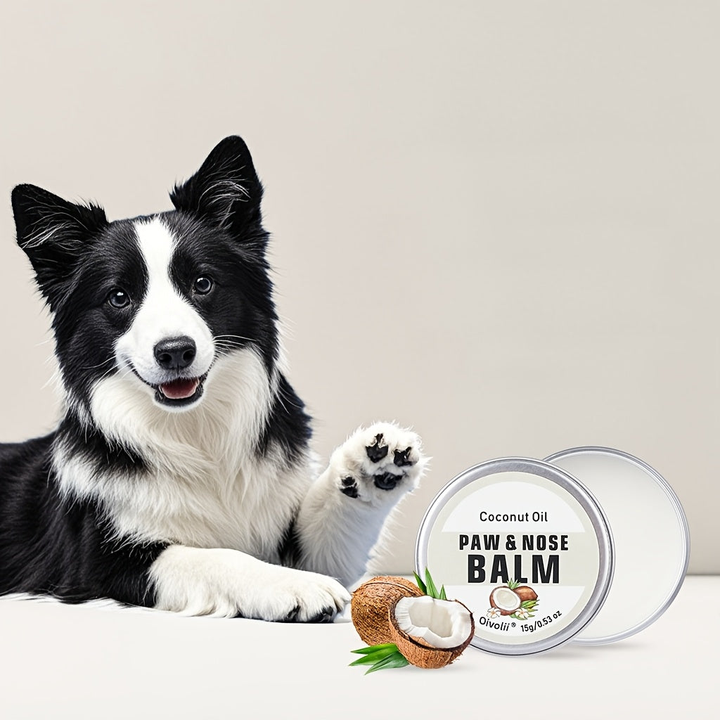 [Paw Care Essential] OIVOLII Nourishing Paw Cream for Dogs - Fast-Acting, Long-Lasting Protection, Prevents Cracked Paws & Nose, Safe for Sensitive Light Beige, Easy Application, Ideal for Running, Walking, Hot/Cold Weather -