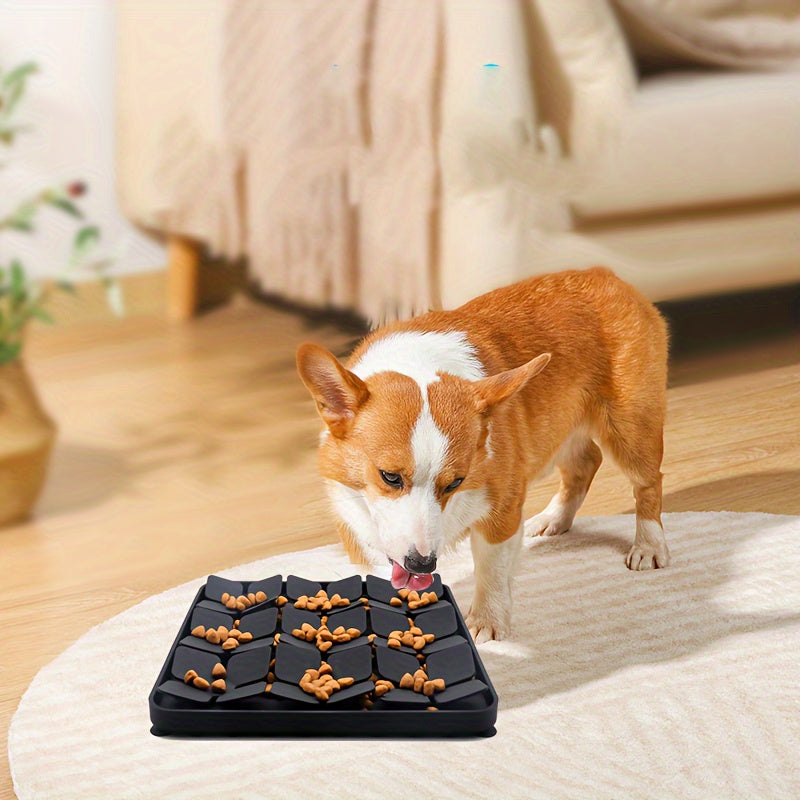 1pc Dog Snuffle Mat & Dog Slow Feeder, Sniff Mat for Dogs Slow Feeder Dog Bowls, Dog Sniff Mat Lick Mat for Smell Training Slow Eating
