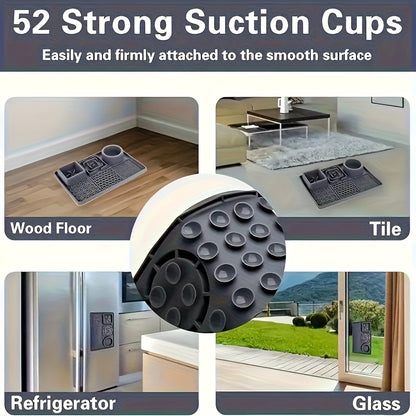 E52 Powerful Suction Cup | 6-In-1 Multifunctional Pet Slow Feeding Lick Mat - Alleviates Anxiety And Promotes Health