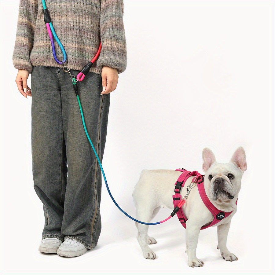 Reflective Dog Leash - Hands-Free Freedom for Hiking, Walking & Running - Fully Adjustable Crossbody Bungee Leash with Premium Shock Absorption - Comfort for Both You and Your Small or Large Pup