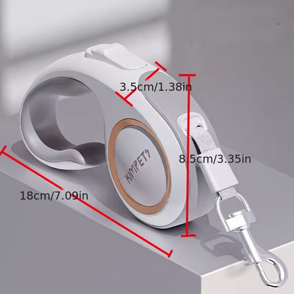 360° Tangle-Free Superior Appearance Retractable Dog Leash, One Key Lock/unlock Dog Chain, C-shaped Handle Ergonomic Design Dog Rope, 16ft pet dog leash