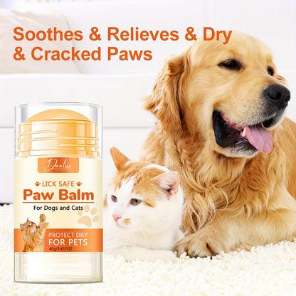 Pet Paw Balm - Soothes and Relieves Dry, Cracked & Damaged Paws - Moisturizer & Protection for Dog Feet & Foot Pads