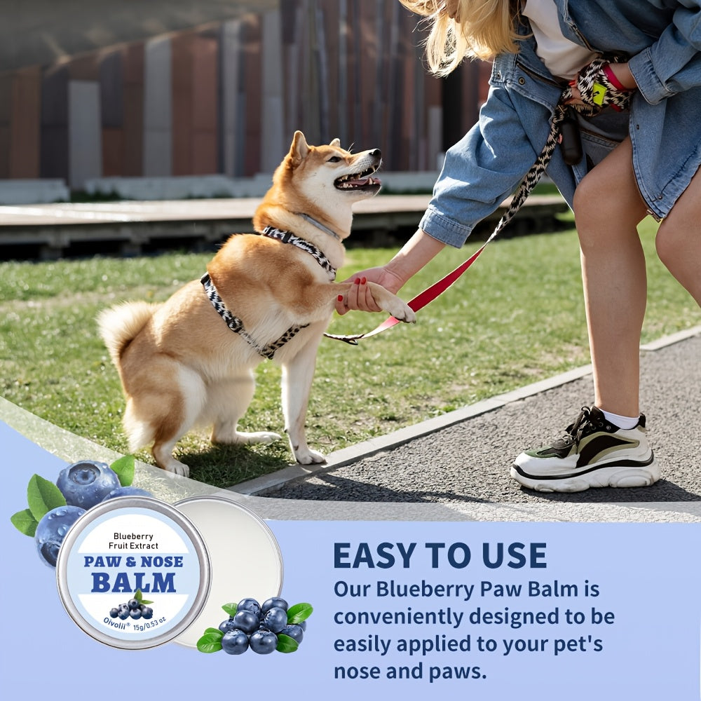 [Paw Care Essential] OIVOLII Nourishing Paw Cream for Dogs - Fast-Acting, Long-Lasting Protection, Prevents Cracked Paws & Nose, Safe for Sensitive Light Beige, Easy Application, Ideal for Running, Walking, Hot/Cold Weather -