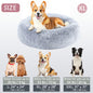 Calming Dog & Cat Bed, Donut Cuddler Warming Cozy Soft Round Bed, Fluffy Faux Fur Plush Cushion Bed For Small Medium And Large Dogs And Cats (16"/20"/24"/28"/31"/39") Christmas Gift