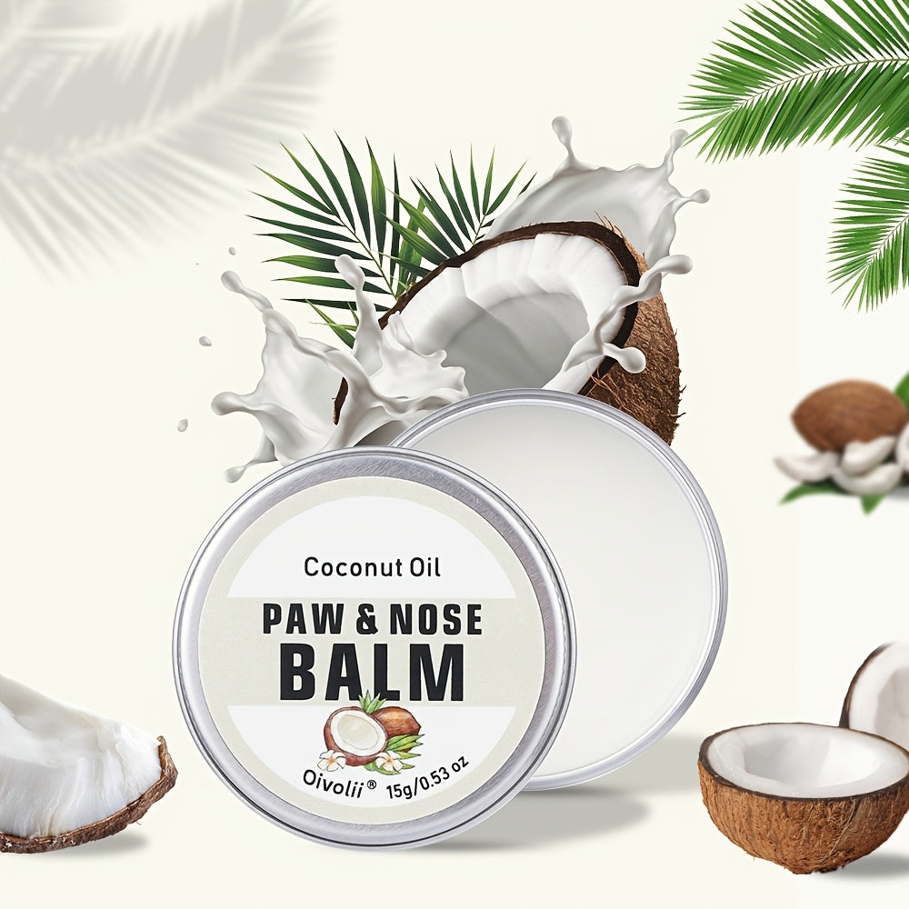[Paw Care Essential] OIVOLII Nourishing Paw Cream for Dogs - Fast-Acting, Long-Lasting Protection, Prevents Cracked Paws & Nose, Safe for Sensitive Light Beige, Easy Application, Ideal for Running, Walking, Hot/Cold Weather -