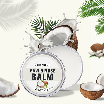 [Paw Care Essential] OIVOLII Nourishing Paw Cream for Dogs - Fast-Acting, Long-Lasting Protection, Prevents Cracked Paws & Nose, Safe for Sensitive Light Beige, Easy Application, Ideal for Running, Walking, Hot/Cold Weather -