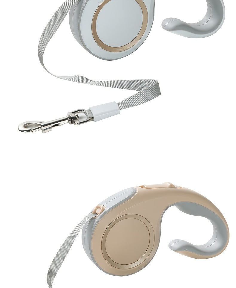 360° Tangle-Free Superior Appearance Retractable Dog Leash, One Key Lock/unlock Dog Chain, C-shaped Handle Ergonomic Design Dog Rope, 16ft pet dog leash